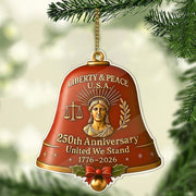 Thriftgiftshop Statue Of Liberty USA 250th Anniversary Bell Christmas Ornament America Birthday Gifts
