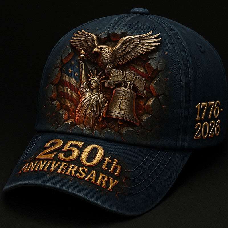 Thriftgiftshop United States Veteran Hat 250th Anniversary 1776 2026 Cap Independence Day Patriotic Gifts