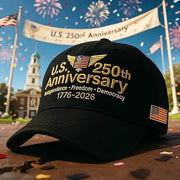 Thriftgiftshop U.S. 250th Anniversary Hat American Independence Freedom Democracy Cap Patriotic Gifts