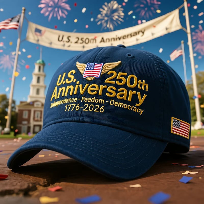Thriftgiftshop US 250th Anniversary Hat Independence Day Baseball Cap Democracy Gifts For Friend