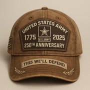 Thriftgiftshop U.S Army 250Th Anniversary Hat This We'll Defend 1775 2025 Unique Veterans Day Gift Ideas