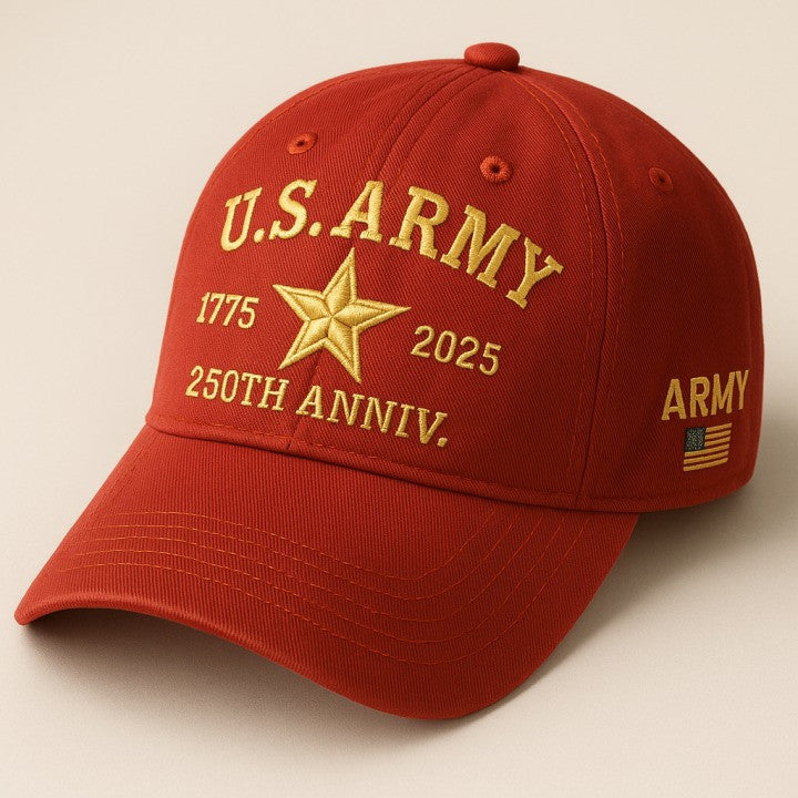 Thriftgiftshop US Army Veterans 250th Anniversary Hat 1775 2025 USA Flag Veteran Gift Ideas