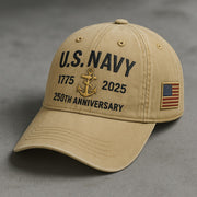 Thriftgiftshop U.S Navy Veteran Hat 1775 2025 250th Anniversary Military Cap Christmas Gifts