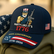 Thriftgiftshop US Veteran 250th Anniversary Hat Party Like It's 1776 Proud Veterans Day Gift Ideas