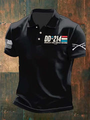 Thriftgiftshop US Veteran 250th Anniversary Polo Shirt DD 214 America's True Form Of Freedom Apparel Merch