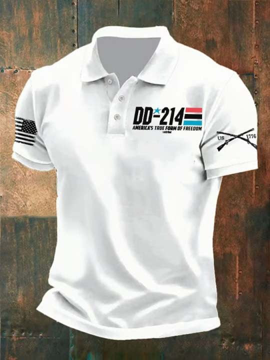 Thriftgiftshop US Veteran 250th Anniversary Polo Shirt DD 214 America's True Form Of Freedom Apparel Merch
