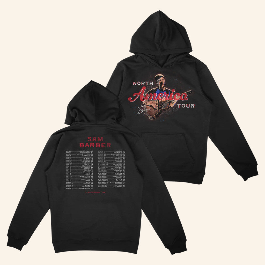 Sam Barber Merch Tour 2025 Sam Barber 2025 Tour Hoodie Gifts For Him - Thriftgiftshop