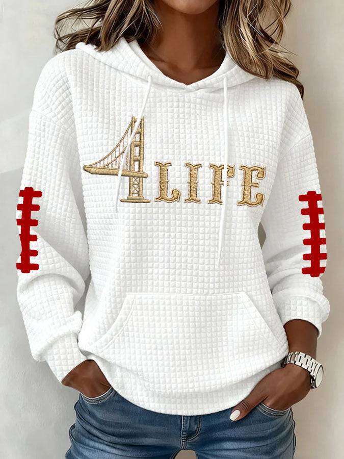 San Francisco Football Hoodie 4 Life Game Day Apparel Gift Ideas For Football Lovers - Thriftgiftshop