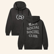 Sanrio Merch Anti Social Social Club X Hello Kitty And Friends Big Bow Hoodie Gifts For Sister - Thriftgiftshop