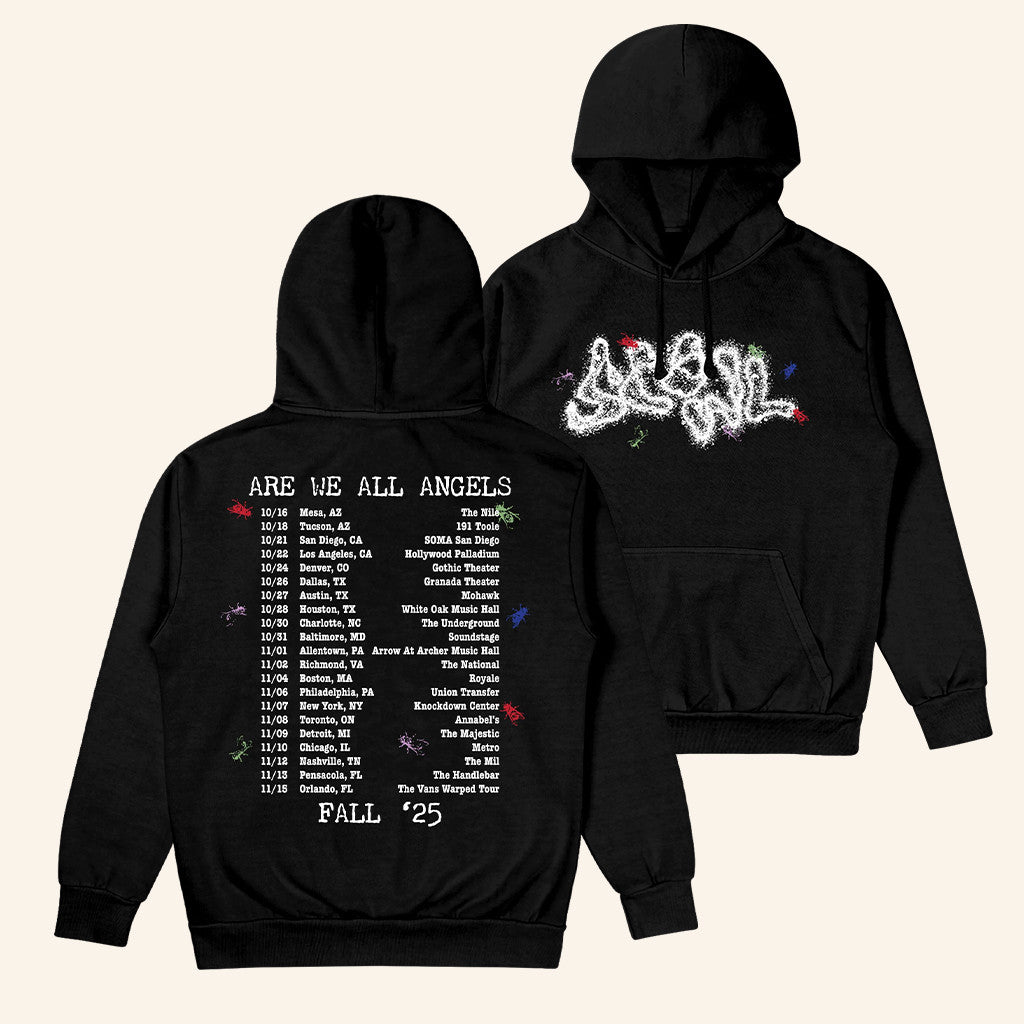 Scowl Merch Are We All Angels RBS Tour Hoodie Gift For Rock Lover - Thriftgiftshop