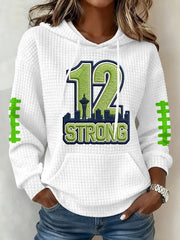 Seattle Football Hoodie 12 Strong Game Day Apparel Gifts For Wife - Thriftgiftshop
