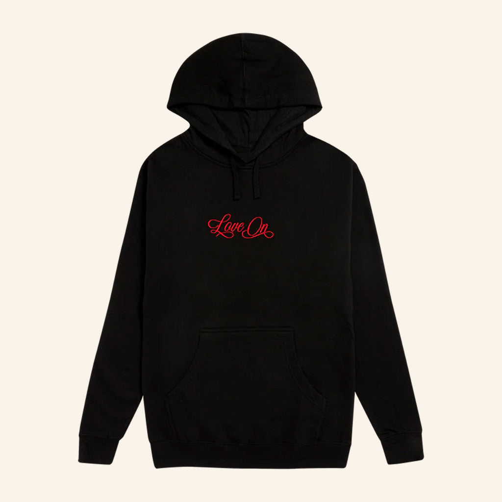 Selena Merch Embroidered Love On Hoodie Cool Gifts For Music Lovers - Thriftgiftshop