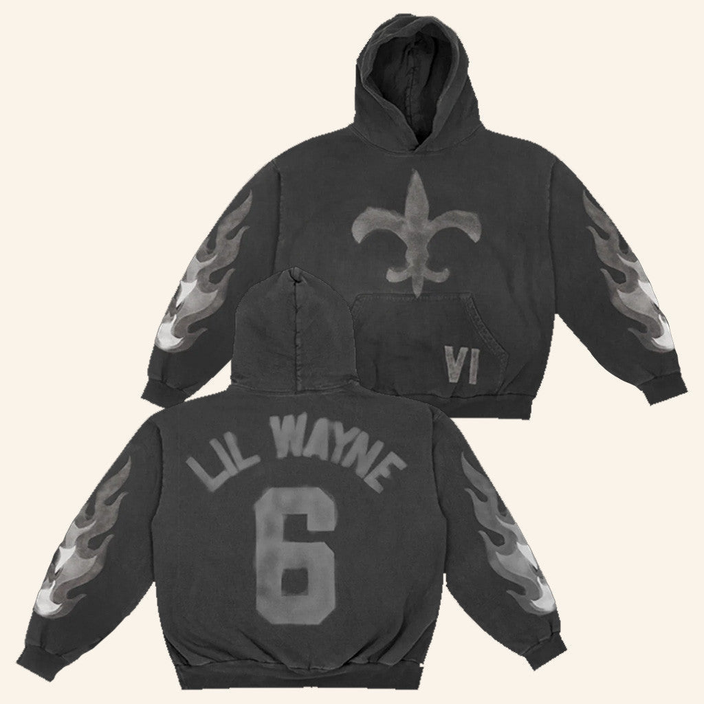 Shoplilwayne Merch NO Black Flames Hoodie Gift Ideas For Boyfriend - Thriftgiftshop