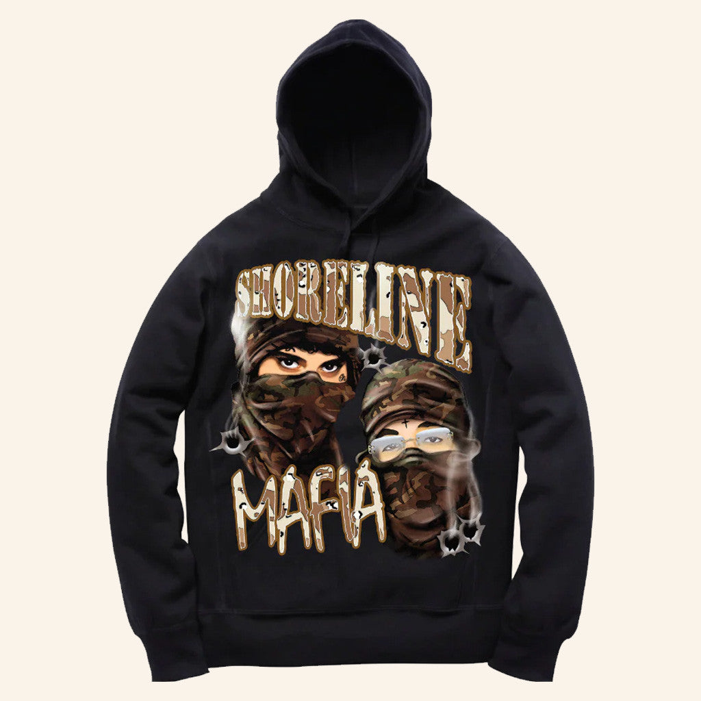 Shoreline Mafia Merch Shoreline Mafia Military Hoodie Presents For Hip Hop Lovers - Thriftgiftshop