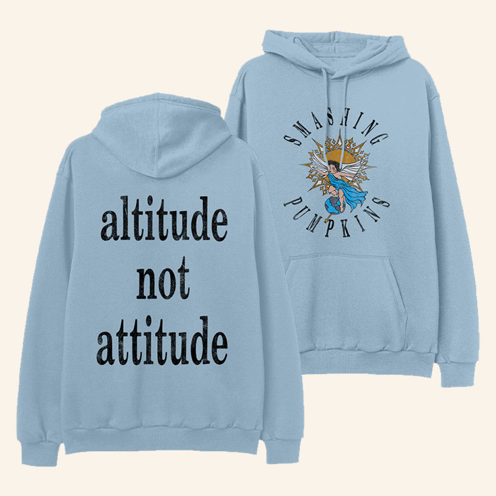 Smashing Pumpkins Merch Altitude Not Attitude Hoodie Gifts For Rock Music Lovers - Thriftgiftshop