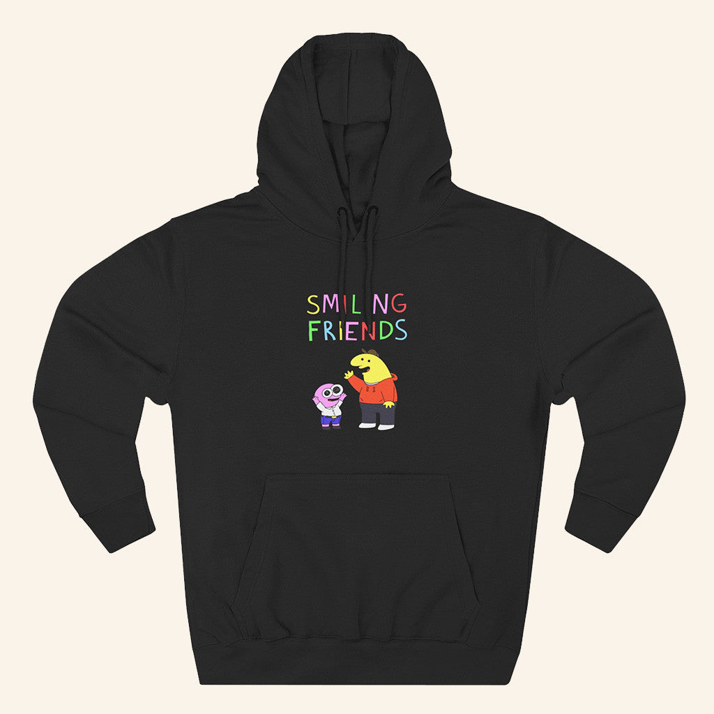 Smiling Friends Merch Smiling Friends Charlie Pim Allan Glep Hoodie Gifts For Friends - Thriftgiftshop