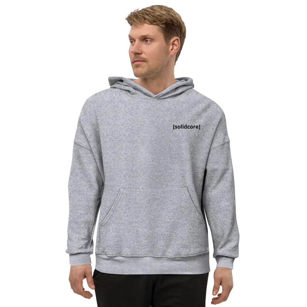 Solidcore Merch Grey Hoodie Gift Ideas For Friends - Thriftgiftshop