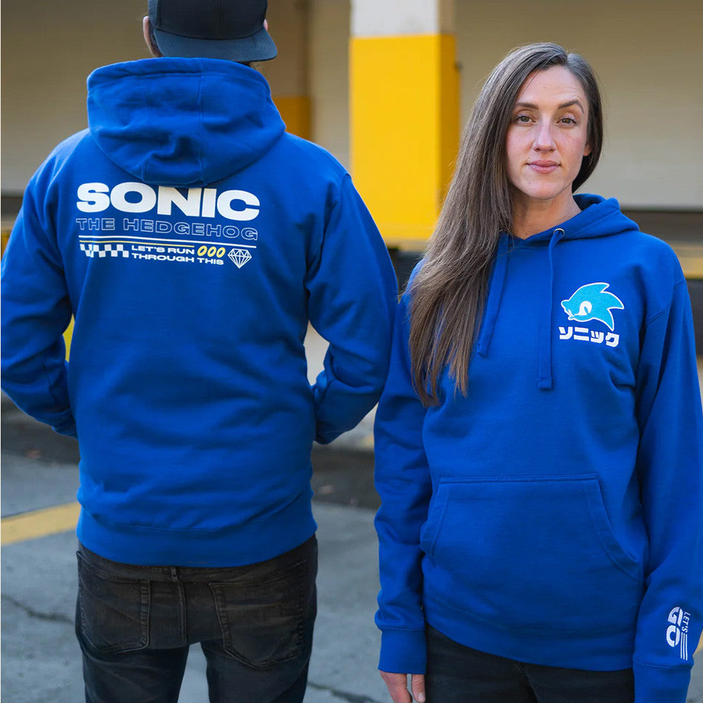 Sonic The Hedgehog Merch Sonic Let's Go Hoodie Let's Run Through This Hoodie Gifts Ideas - Thriftgiftshop