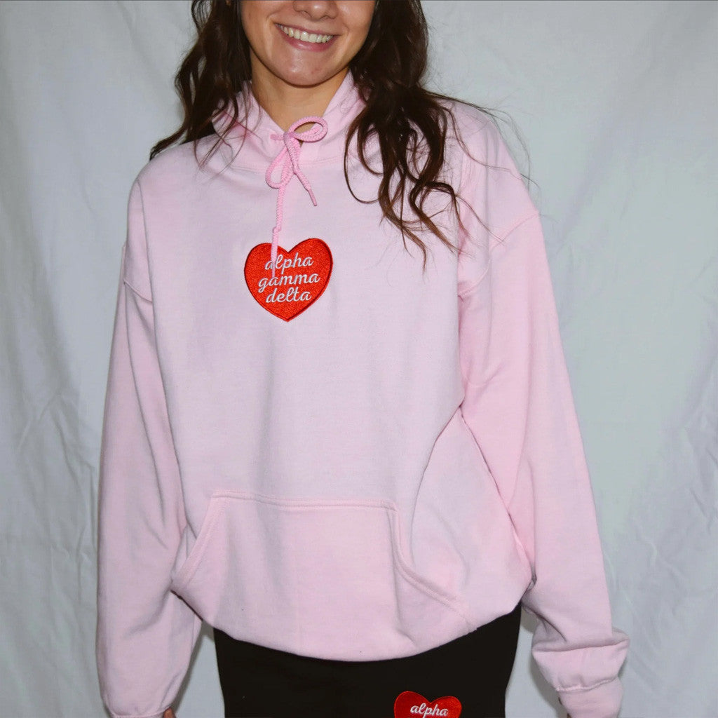 Sorority Merch Heart Sorority Sweatshirt Christmas Gifts For Sister - Thriftgiftshop