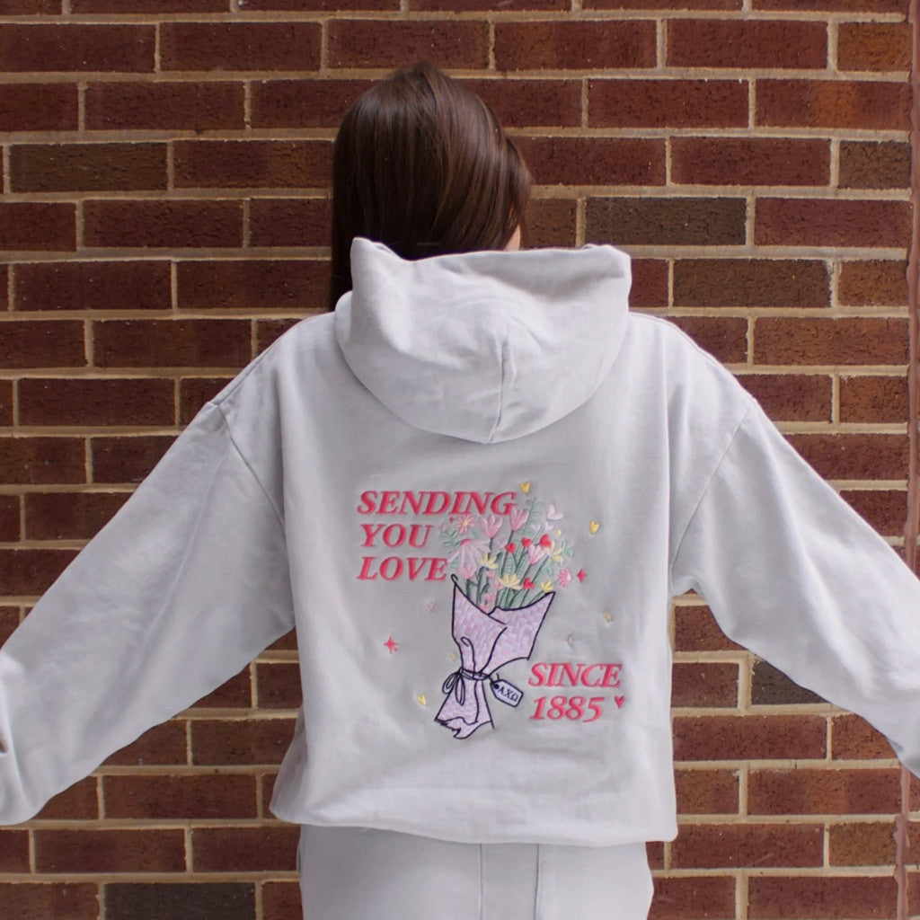 Sorority Merch Sending You Love Sorority Hoodie Christmas Present For Daughter - Thriftgiftshop