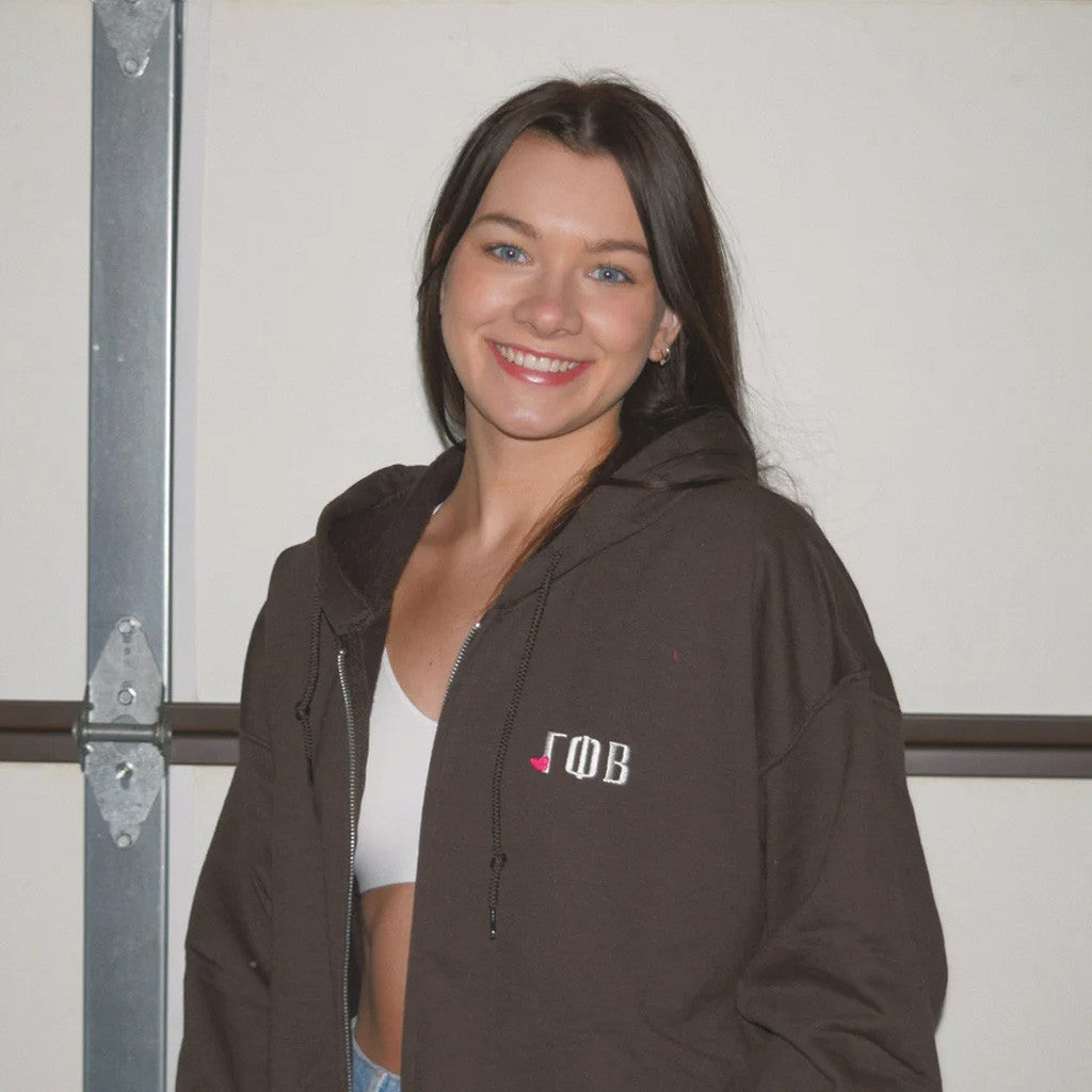 Sorority Merch Surrounded by Love Sorority Zip Hoodie Birthday Ideas For Daughter - Thriftgiftshop