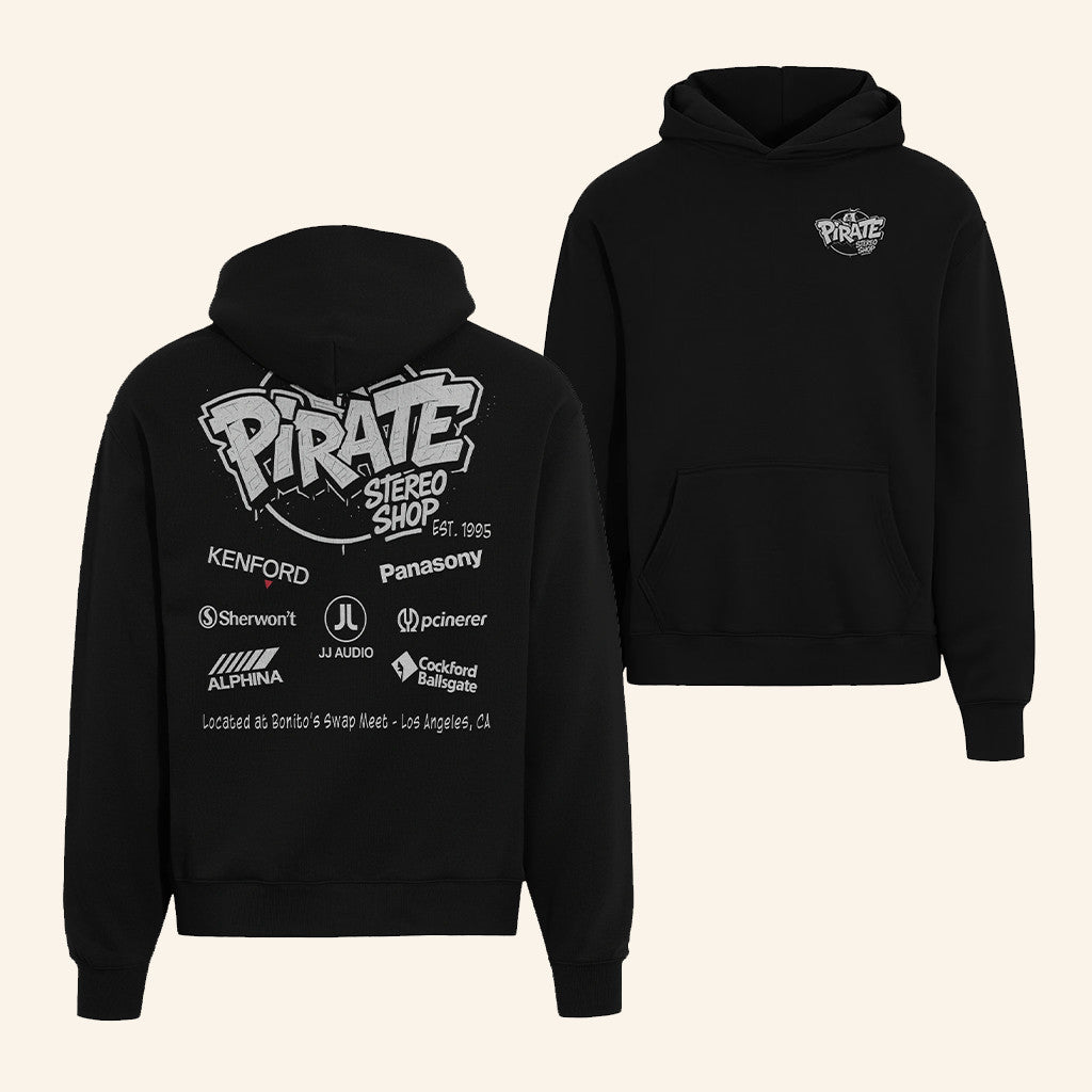 Soundman Merch Pirate Stereo Black Hoodie Great Gifts For Husband - Thriftgiftshop