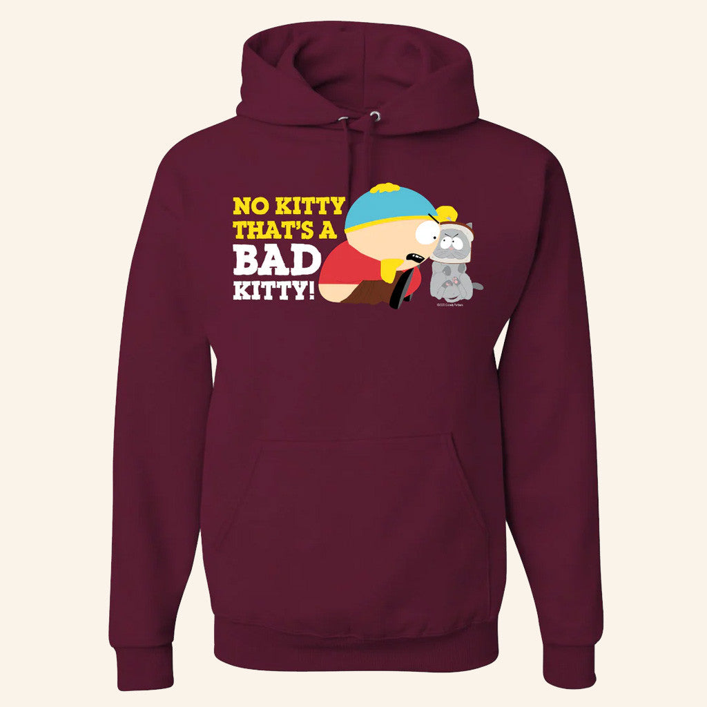South Park Merch South Park Cartman Bad Kitty Graphic Hoodie Gifts For Friends - Thriftgiftshop