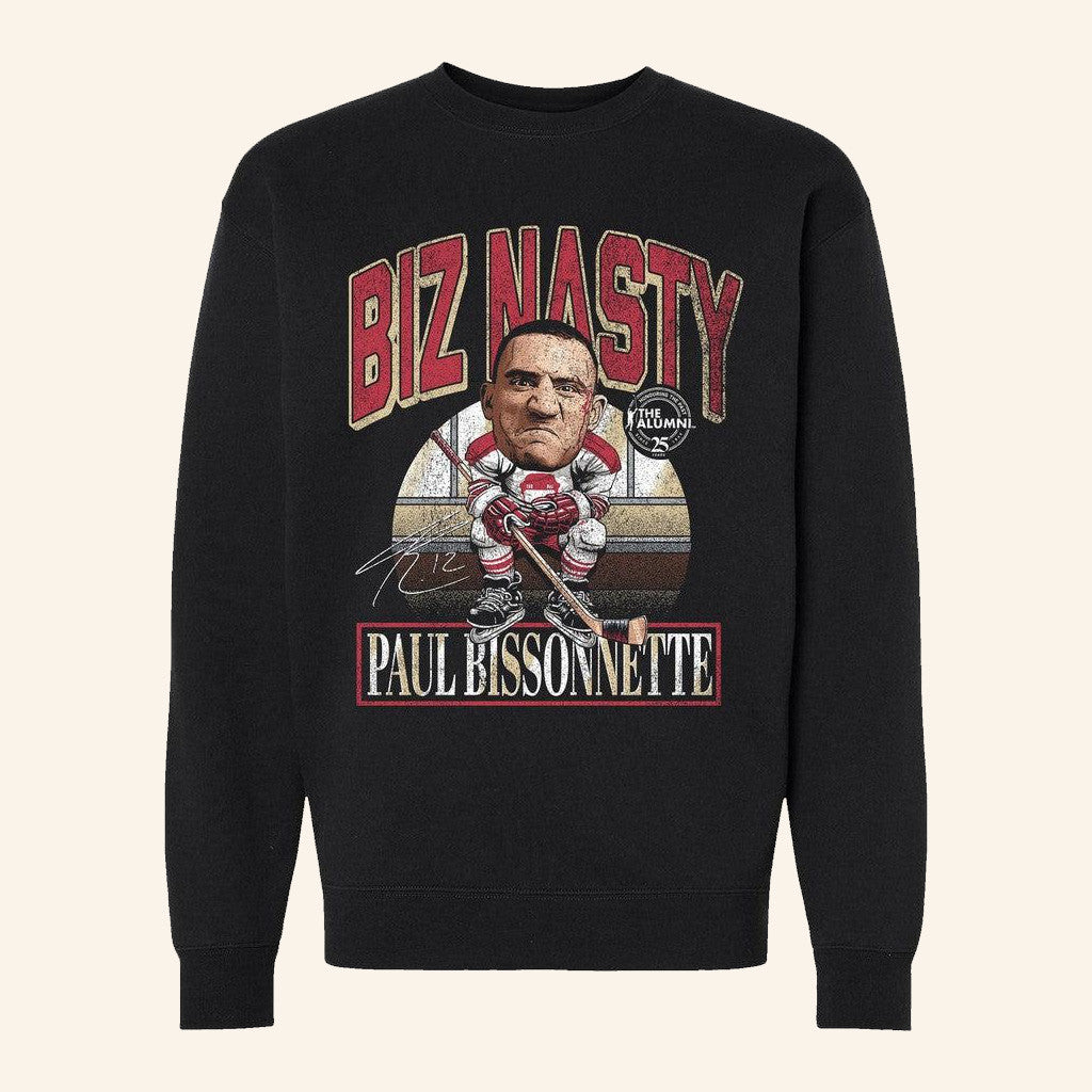 Spittin Chiclets Merch NHL Alumni Association Biz Nasty Paul Bissonnette Sweatshirt Fan Gifts - Thriftgiftshop