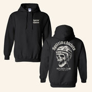 Spittin Chiclets Merch Spittin Chiclets Skull Hockey Club Hoodie Gifts For Him - Thriftgiftshop