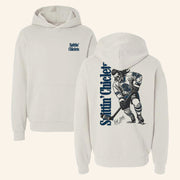 Spittin Chiclets Merch Spittin Chiclets Skullet Vertical Hoodie Ice Hockey Novelty Gifts - Thriftgiftshop