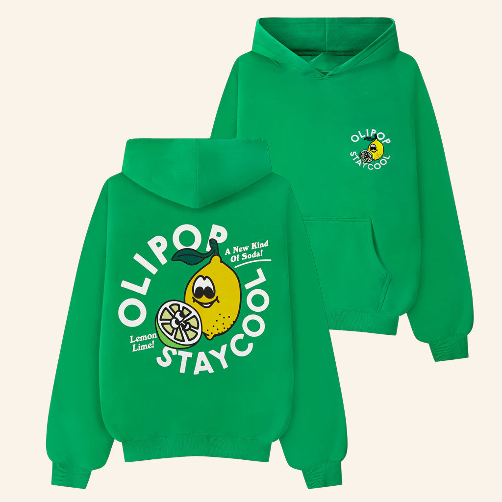 Staycool X Olipop Merch Olipop Lemon Lime Hoodie Christmas Gifts For Sister - Thriftgiftshop