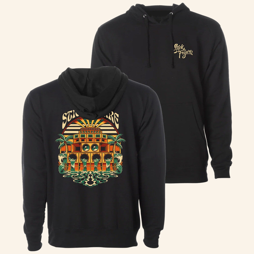 Stick Figure Merch Sound System Hoodie Gifts For Music Enthusiasts - Thriftgiftshop