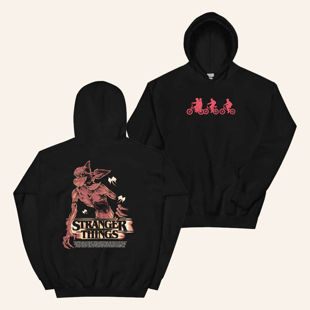Stranger Things Merch Stranger Things Demogorgon Hoodie Christmas Present For Dad - Thriftgiftshop