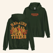 Stranger Things Merch Stranger Things Hoodie Hawkins Tigers 87 Hoodie Present For Dad - Thriftgiftshop