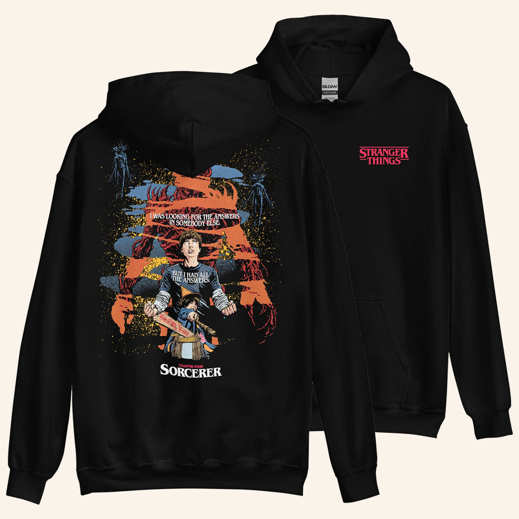 Stranger Things Will Byers Merch ST S5 x Butcher Billy Sorcerer Hoodie Stranger Things Merch - Thriftgiftshop