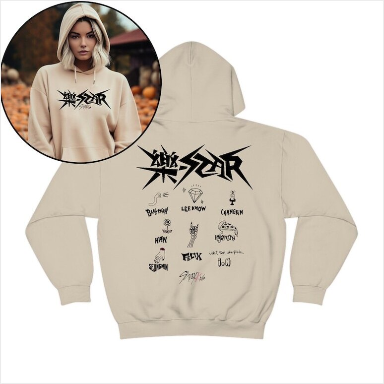 Stray Kids Rock-Star Album Hoodie Stray Kids -Star Gifts For Sister Merch Apparel - Thriftgiftshop