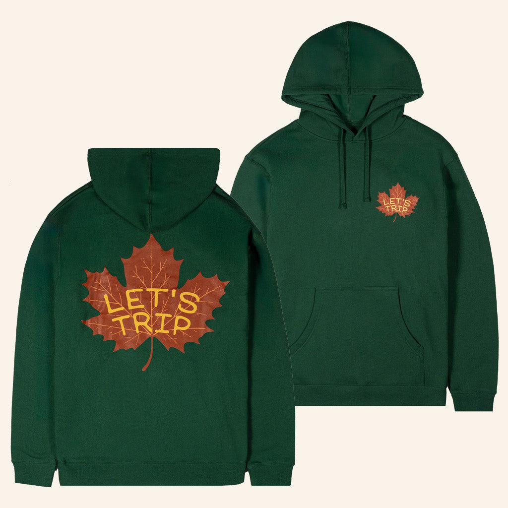 Sturniolo Triplets Merch Let's Trip Maple Leaf Hoodie Christmas Gift Ideas For Him - Thriftgiftshop