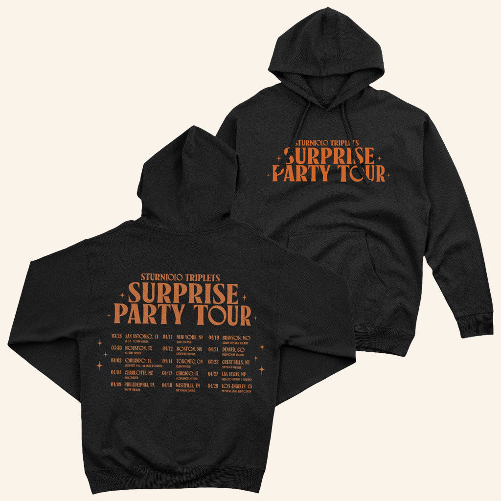 Sturniolo Triplets Merch Sturniolo Surprise Party Tour Dates Hoodie Gifts For Him - Thriftgiftshop