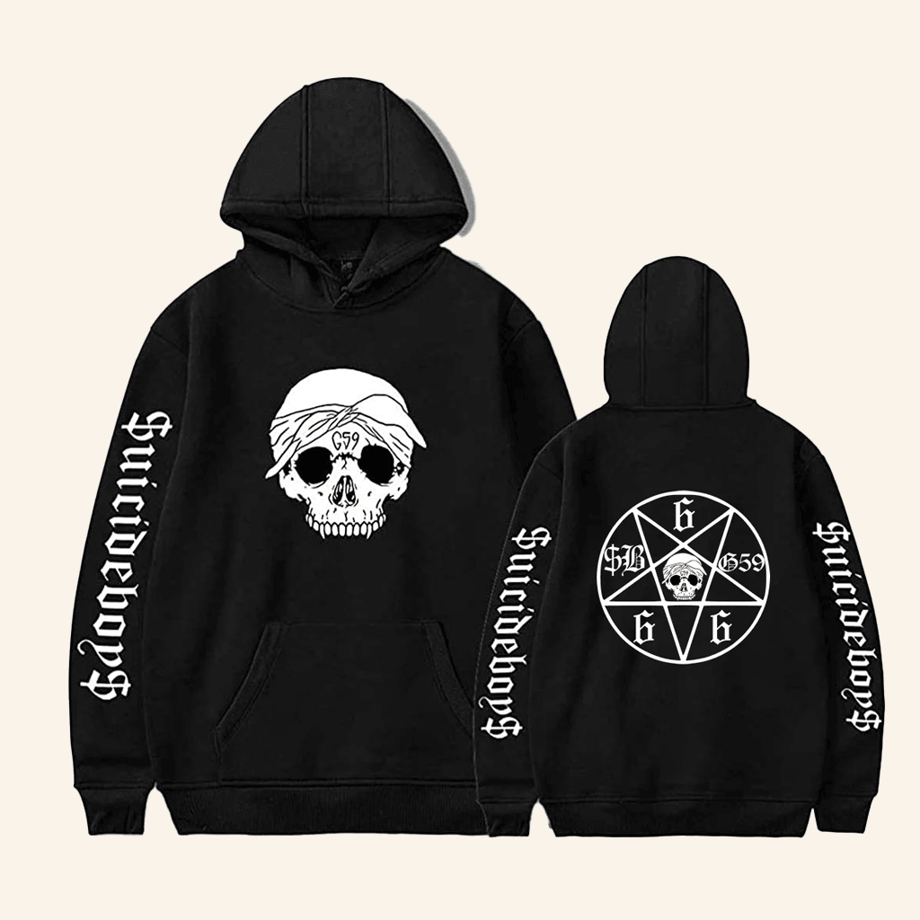 Suicide Boys Merch SuicideBoys Hoodie Skull G59 Record Black Hoodie Gifts For Women's - Thriftgiftshop