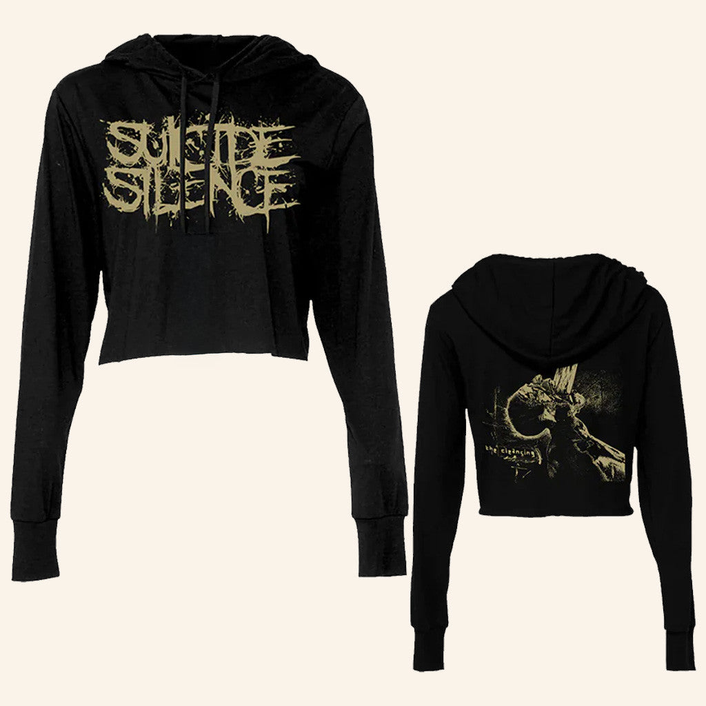 Suicide Silence Merch Suicide Silence The Cleansing Women's Cropped Hoodie Gifts For Wife - Thriftgiftshop
