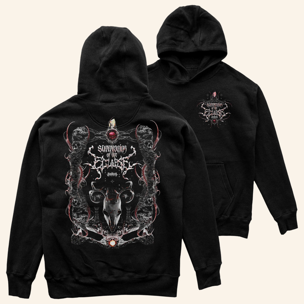 Svdden Death Merch The Summoning 23 Flier Black Hoodie Gifts For DJ Lovers - Thriftgiftshop