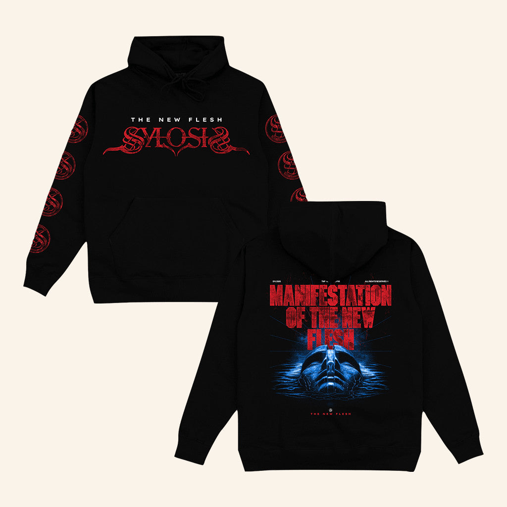 Sylosis Merch Manifestation Of The New Flesh Black Hoodie Presents For Music Lovers - Thriftgiftshop