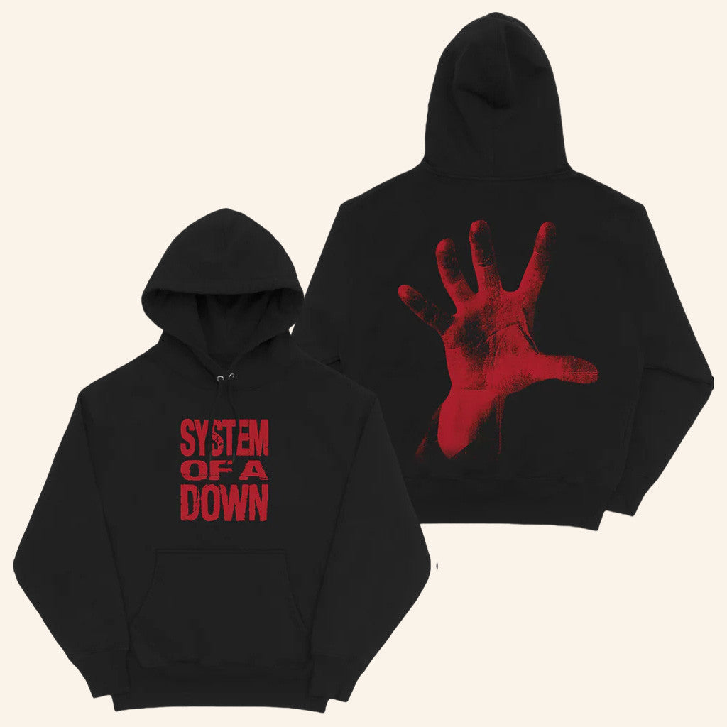 System Of A Down Merch Tour 2025 Stacked Logo Hoodie Birthday Gifts For Boyfriend - Thriftgiftshop