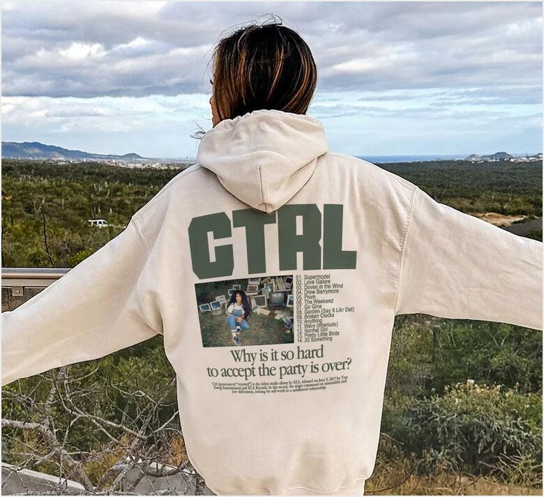 Sza Hoodie, Vintage Ctrl Sza Album Hoodie Gifts For Besties Merch Clothing - Thriftgiftshop