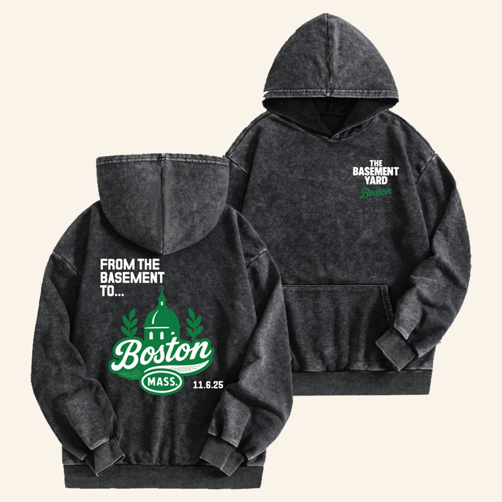 TBY Tour Merch From The Basement To Boston Hoodie Birthday Gift For Husband - Thriftgiftshop