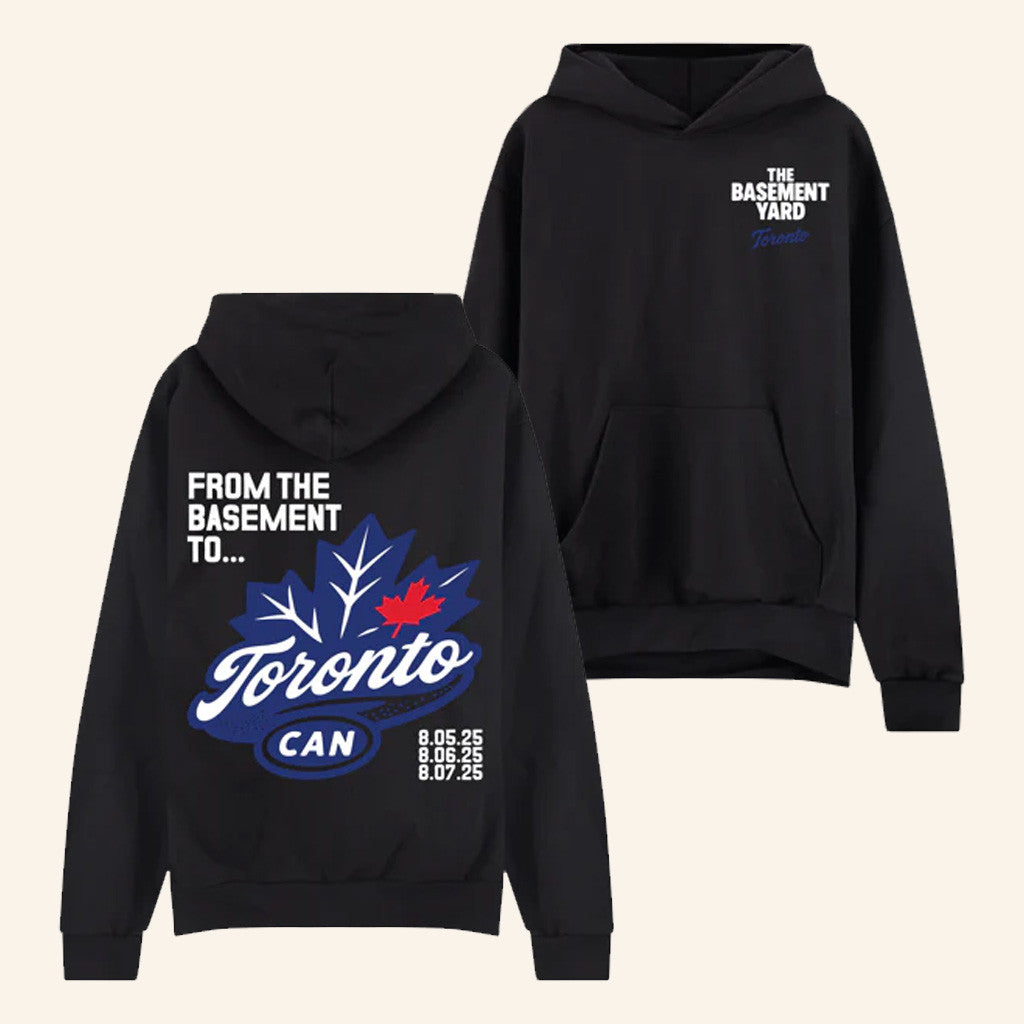 TBY Tour Merch From The Basement To Toronto Black Hoodie Presents For Boyfriend - Thriftgiftshop