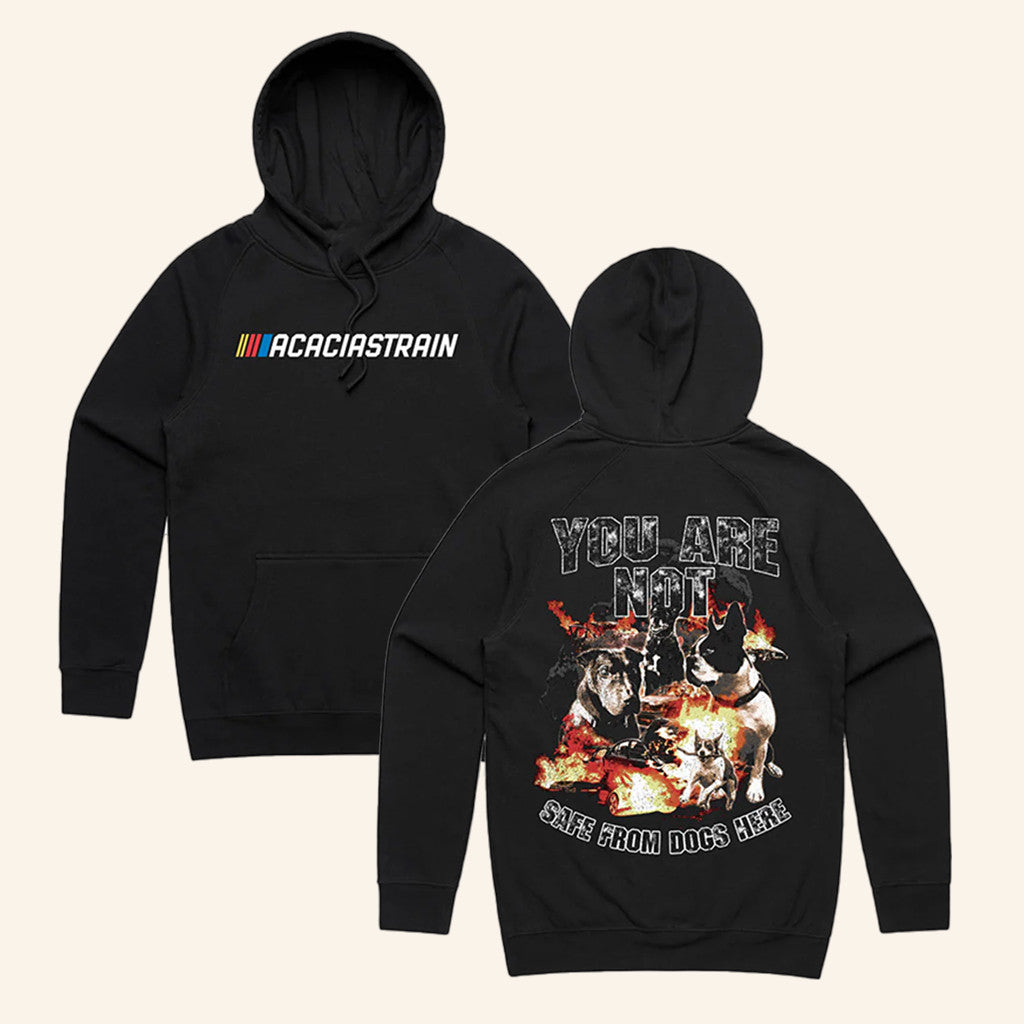 The Acacia Strain Merch Tascar Hoodie Champion You Are Not Safe From Dogs Here Hoodie Him Gifts - Thriftgiftshop