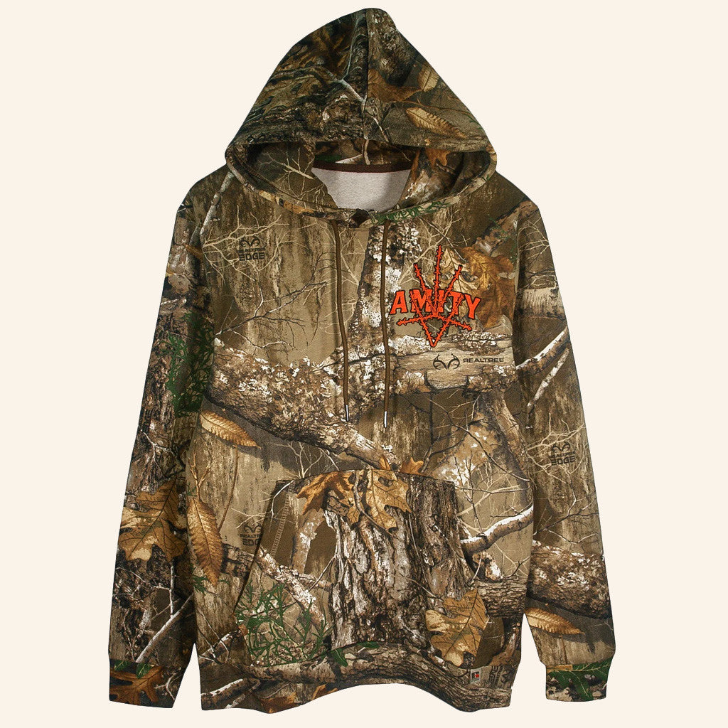 The Amity Affliction Merch Barbed Wire Realtree Camo Hoodie Gifts For Dad - Thriftgiftshop