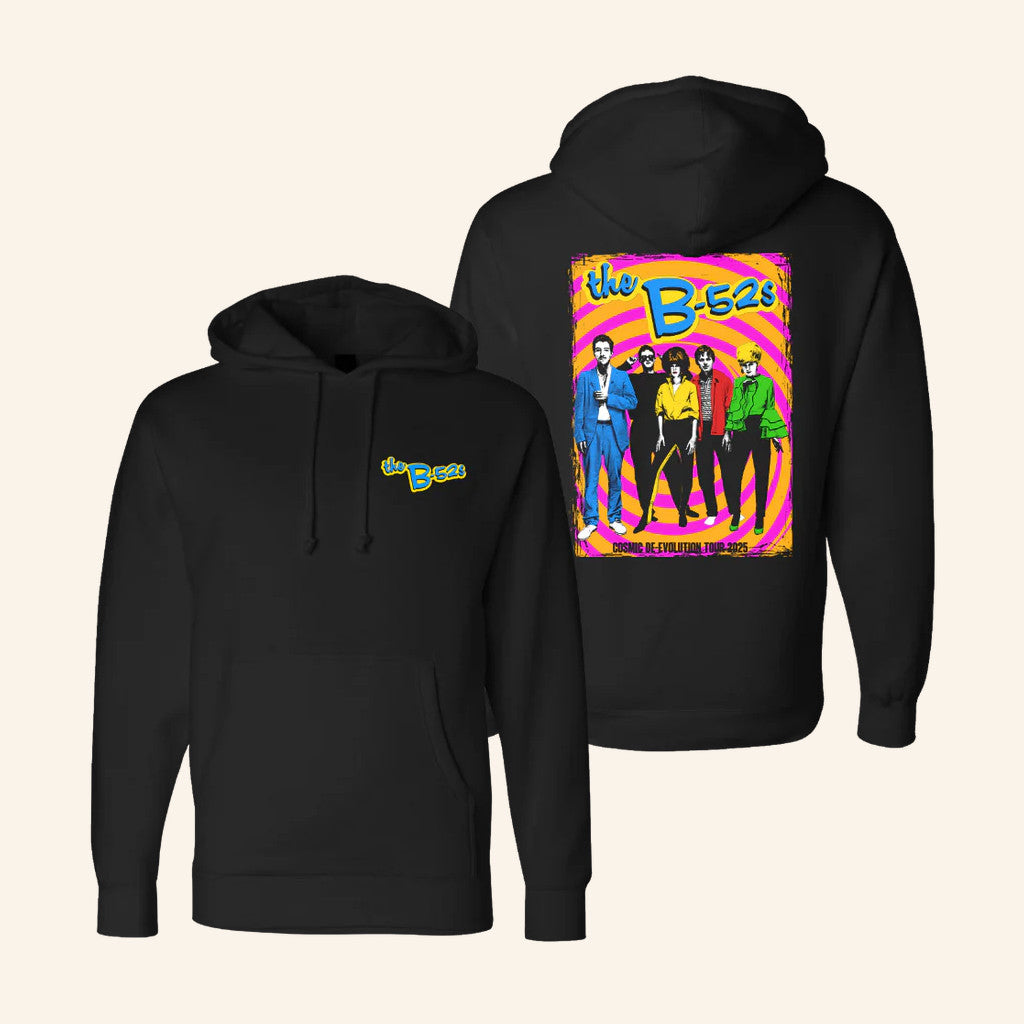The B52s Merch Fluorescent Self Titled 2025 Tour Hoodie Gifts For Band Fans - Thriftgiftshop