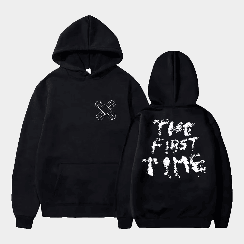 The Kid LAROI Merch The First Time Hoodie Black Music Lover Gift Ideas For Him - Thriftgiftshop
